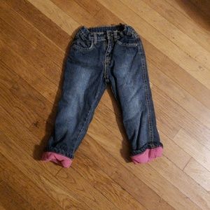 Fleece lined jeans
